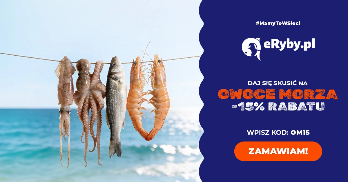 Promocja na owoce morza - 15%